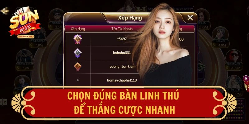 Chọn đúng bàn linh thú để thắng cược nhanh