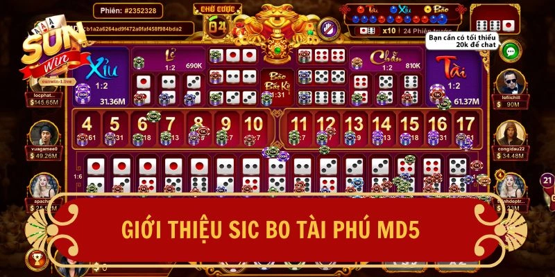 Giới thiệu Sic Bo Tài Phú MD5