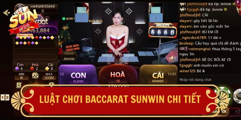 Luật chơi Baccarat SUNWIN chi tiết