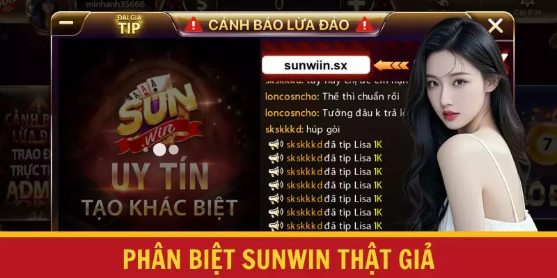 Phân biệt SUNWIN thật giả
